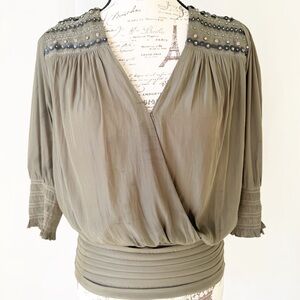 Ramy Brook  Olive Green Women's Top S